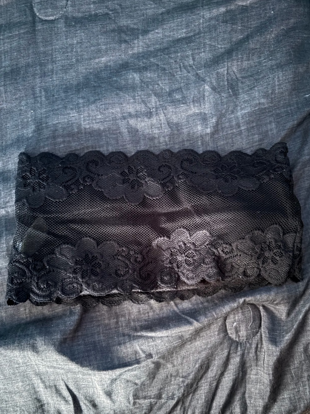 Black Lace Tube Shirt